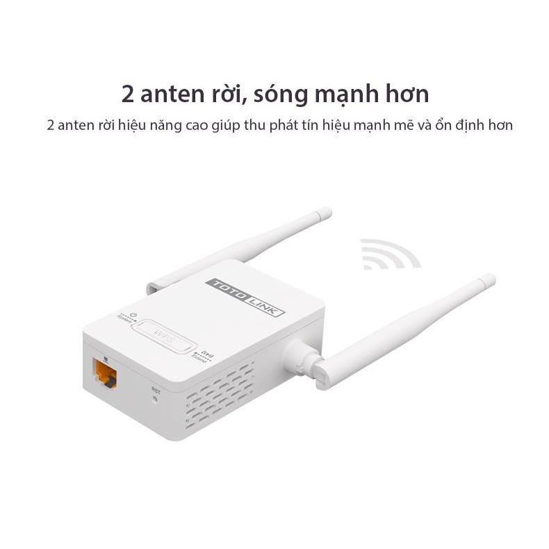 Bộ Kích Sóng Wifi Repeater 300Mbps Totolink EX200 - Hàng Chính Hãng bảo hành 24 tháng