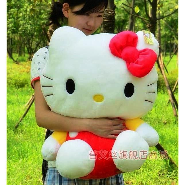 THÚ NHỒI BÔNG MÈO KITTY 50CM GẤU BÔNG CAO CẤP