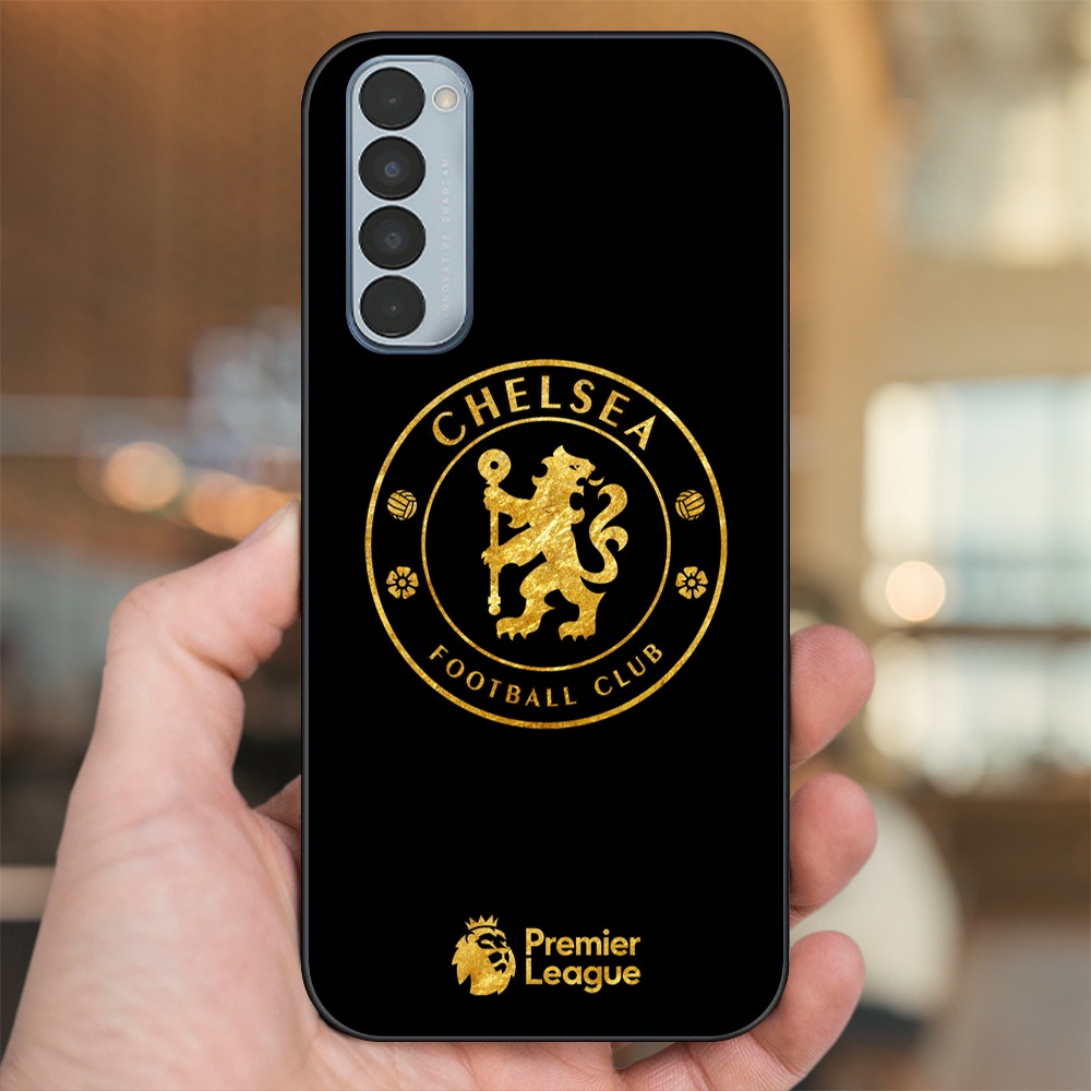 Ốp lưng Oppo Reno 4 Pro viền đen in hình Chelsea FC