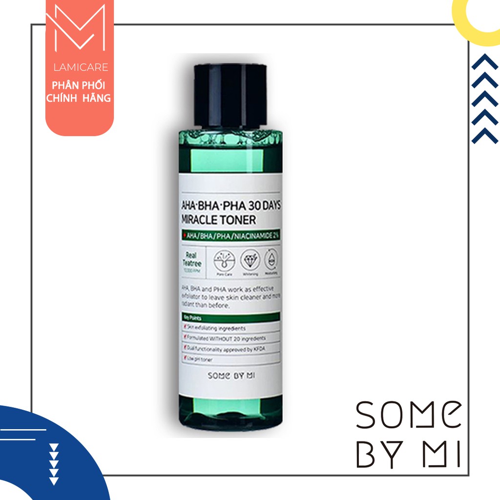 Nước hoa hồng dành cho da dầu, mụn AHA-BHA-PHA 30 Days Miracle Toner 150ml