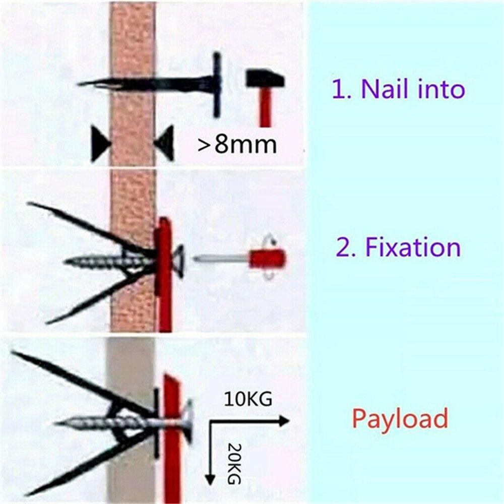 PISTA Set 10 Đinh Vít Cố Định Tường Chuyên Dụng