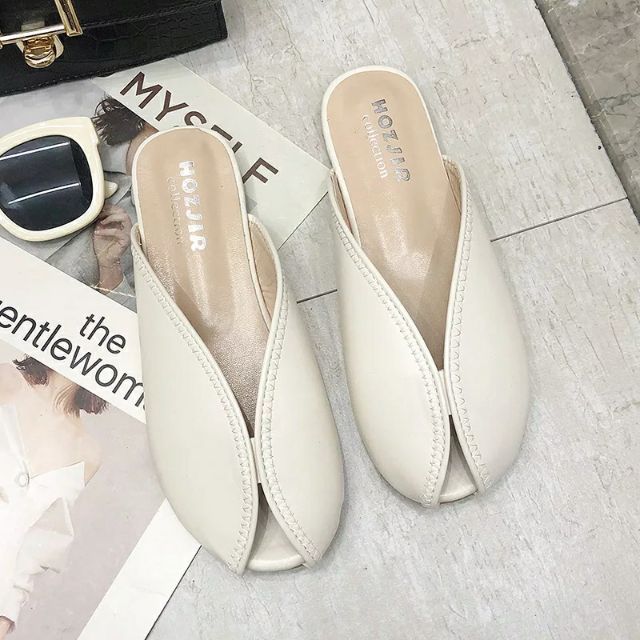 Giày Sục Nữ Hoạ Tiết Nụ Hoa Sang Chảnh 3 Màu Cực Xinh (Da mềm) | BigBuy360 - bigbuy360.vn