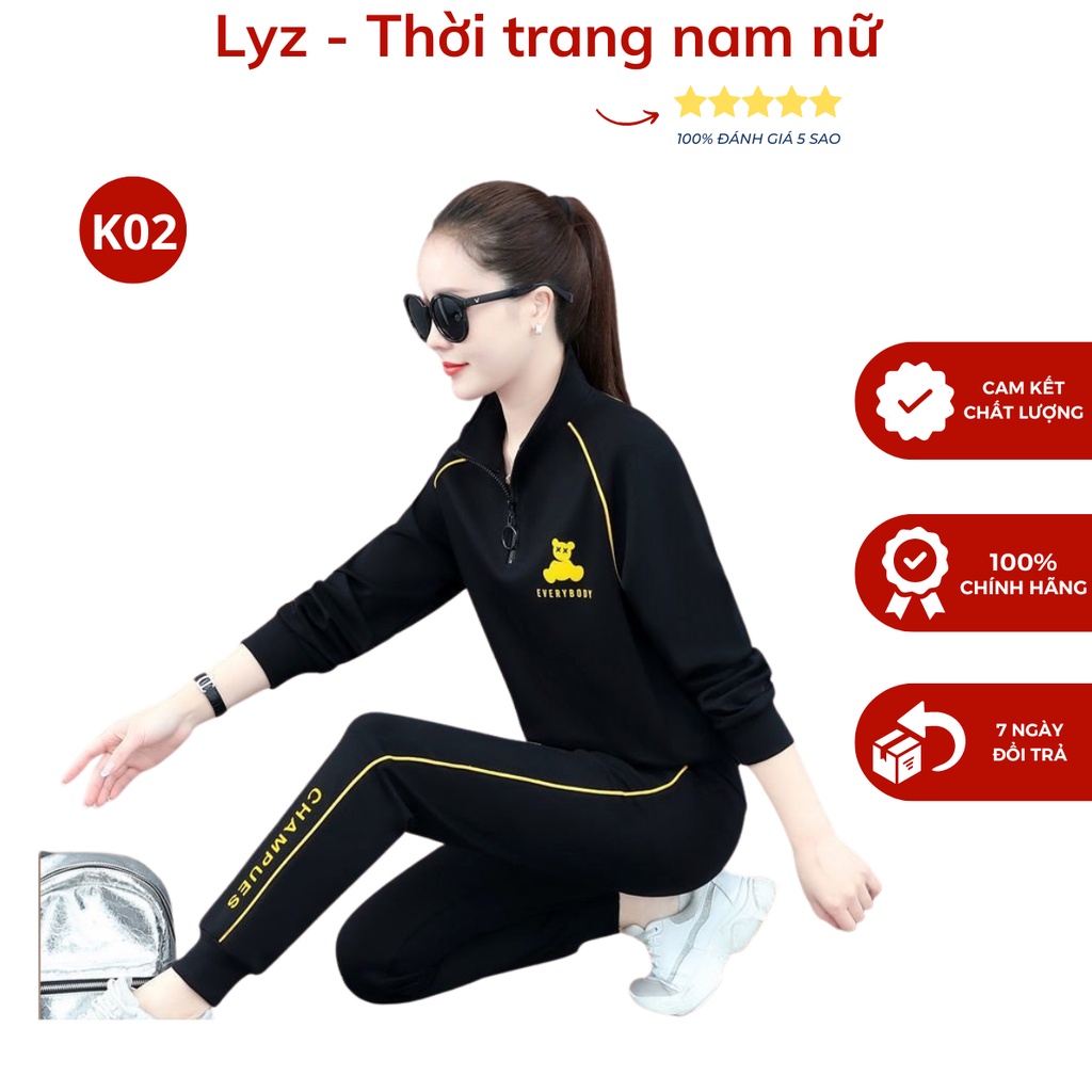 Đồ Bộ Thu Đông Dài Tay Nữ  Set Đồ Bộ Thun Nữ Thời Trang - 2023 Đủ Size 43-70Kg