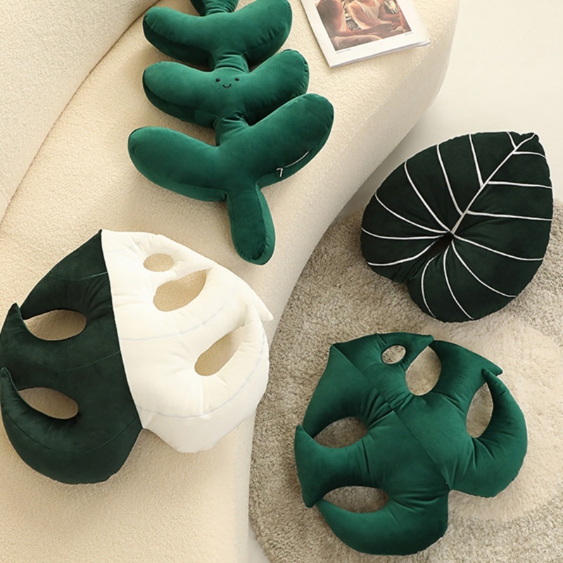 Gối Đệm Sofa Trang Trí Hình Lá Xanh