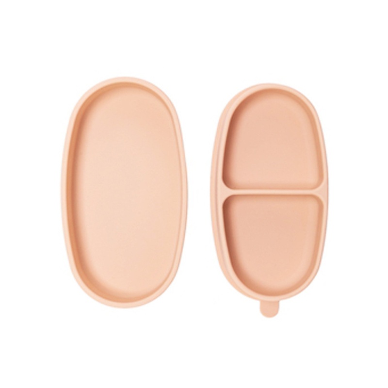 Tô ăn dặm bằng silicone có nắp đậy chống trượt cho bé