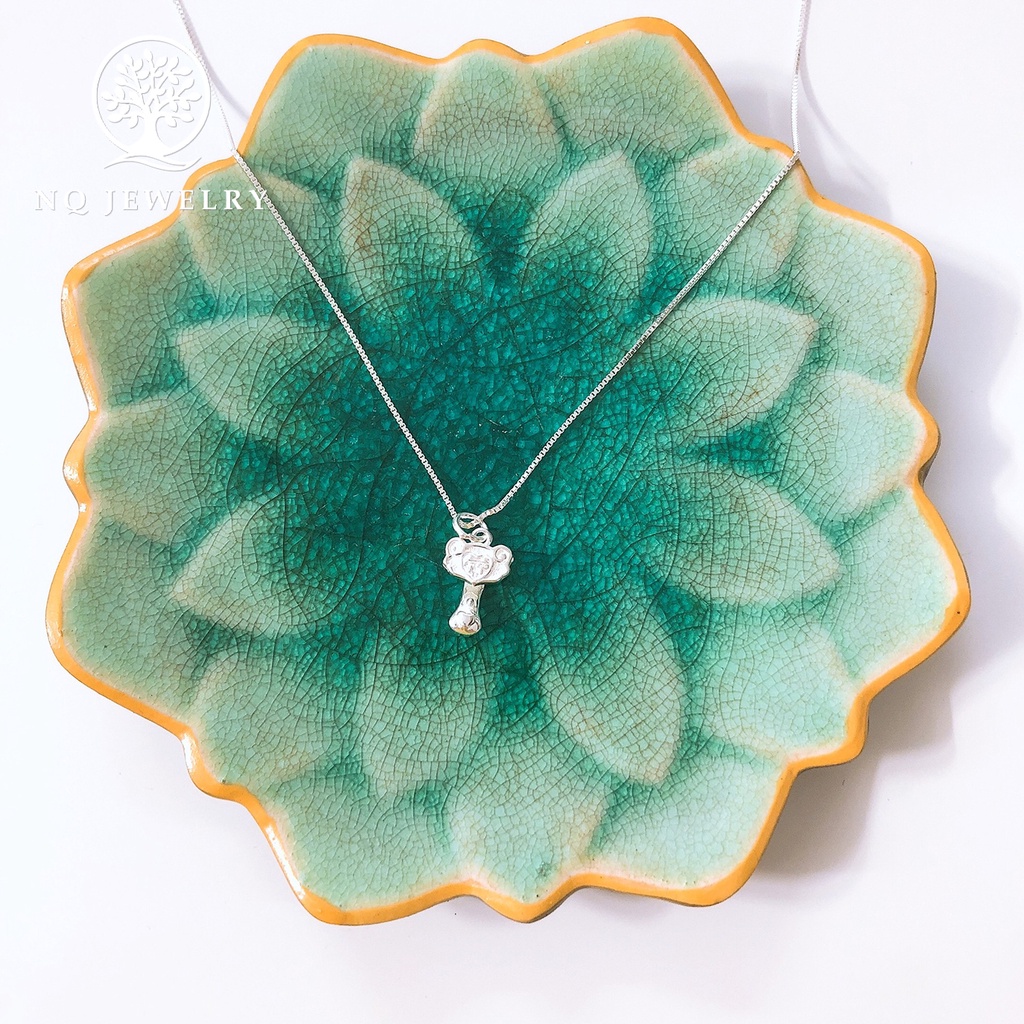 Dây chuyền bạc mặt ruyi gậy như ý treo- NQ Jewelry