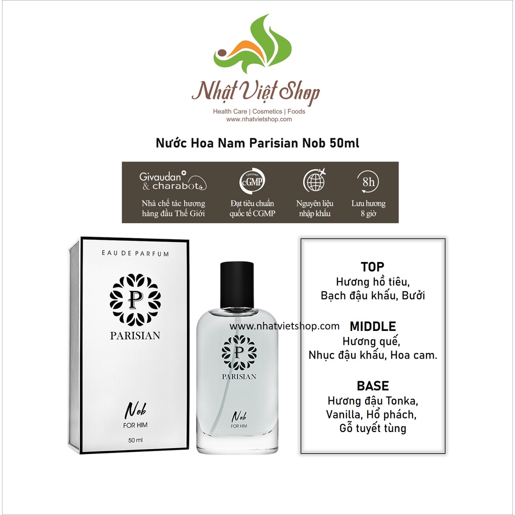 Nước Hoa Nam Parisian 50ml