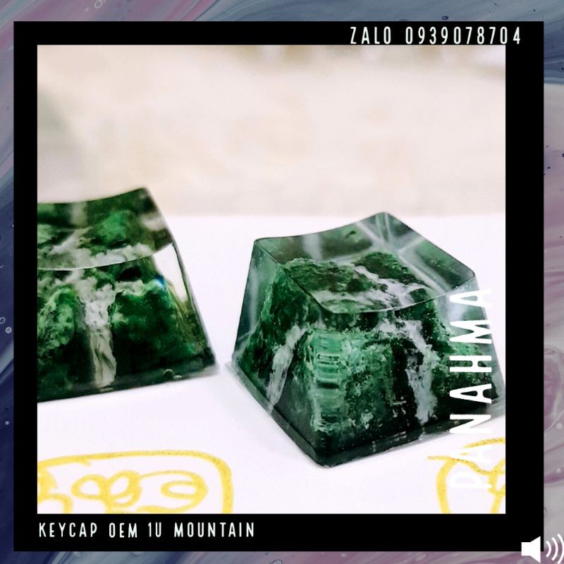 Keycap OEM profile Mountain 1u - Nút bàn phím cơ hình phong cảnh- Keycap