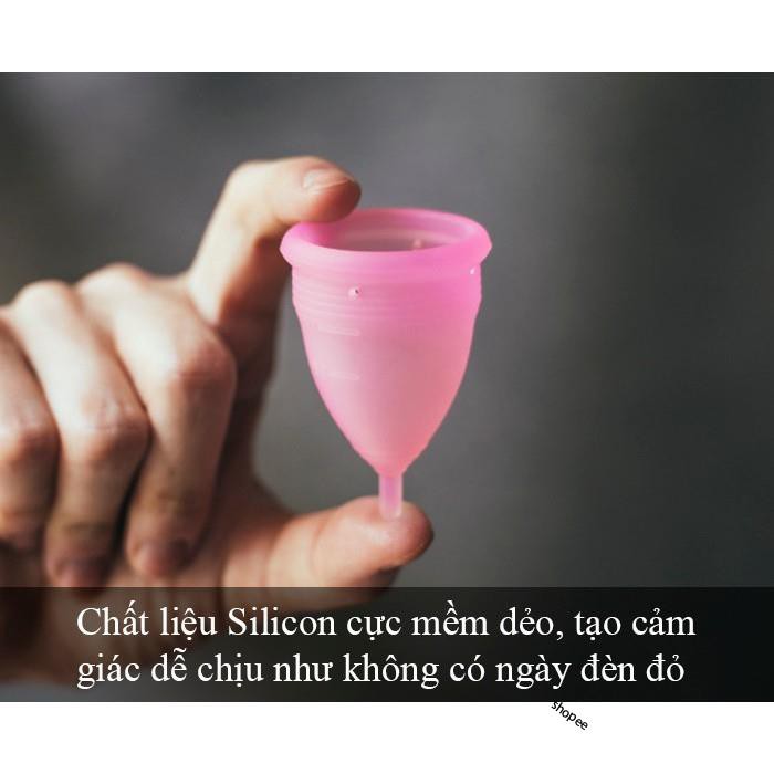 Cốc nguyệt san Pháp Pharma'cup kháng khuẩn cốc nguyệt san silicone ZD-CNS01
