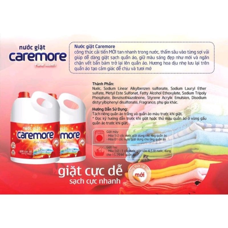 Nước giặt đậm đặc Caremore