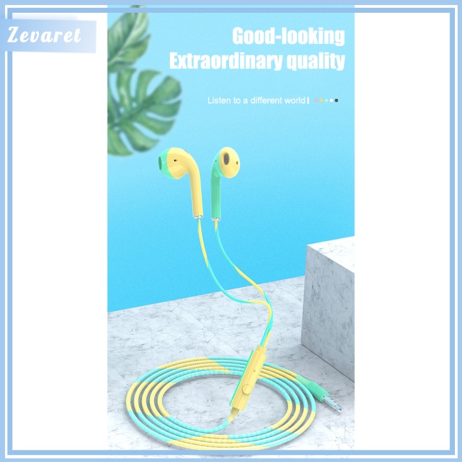 Tai Nghe Nhét Tai Zevaret A12 Có Micro Âm Thanh Hifi Chống Ồn Cho Điện Thoại Thông Minh