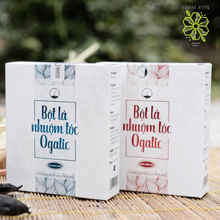 Bột Lá Nhuộm Tóc Ogatic 100% thiên nhiên các màu (đen, nâu, nâu đỏ)