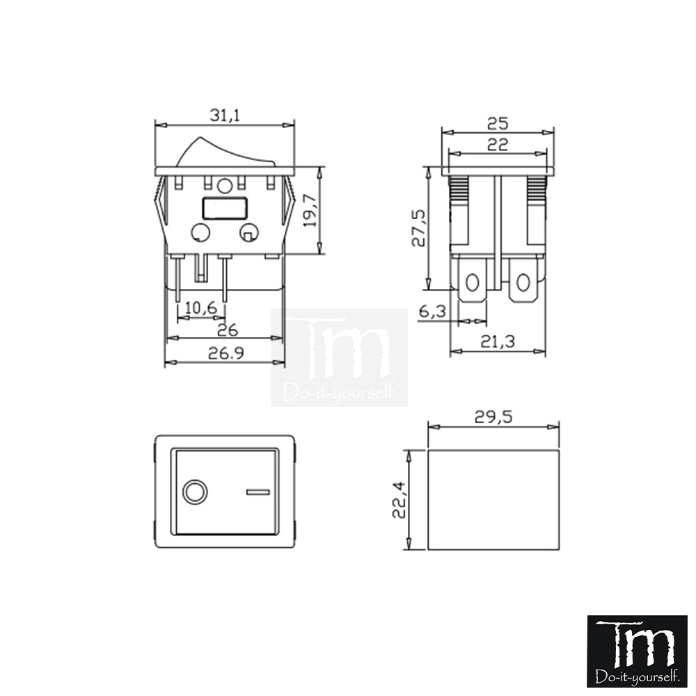 Công Tắc 2 Chiều KCD4 - 203