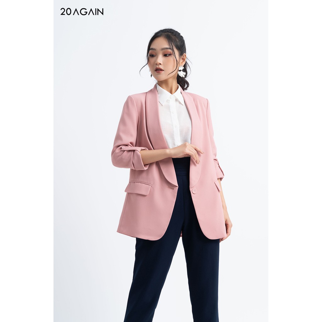 [Mã FAMALLT5 giảm 15% đơn 150k] Áo khoác vải 2 lớp dài cổ sam - VDA0673 - 20 Again | BigBuy360 - bigbuy360.vn