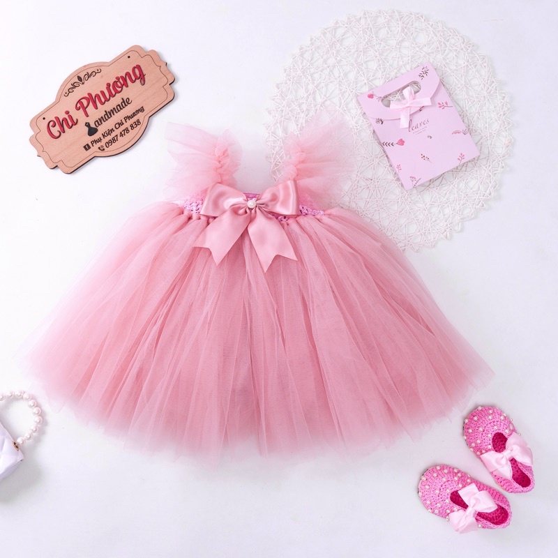 Đầm cánh tiên màu hồng đỗ Hàn Quốc xinh yêu cho bé❤️❤️❤️ . Đủ size cho bé từ 1 tháng đến 8 tuổi