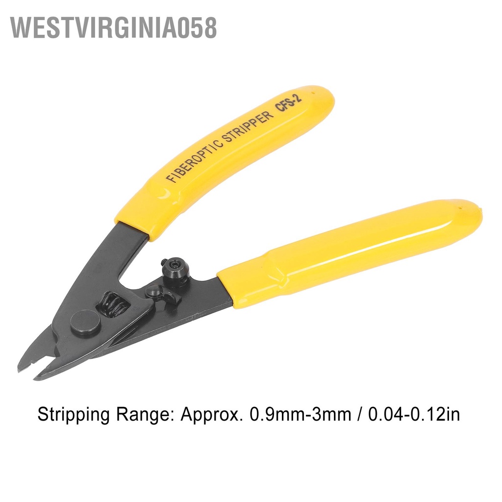 Westvirginia058 Máy cắt dây sợi quang Hợp kim thép tự động Reset Tiết kiệm lao 2 cổng để tước