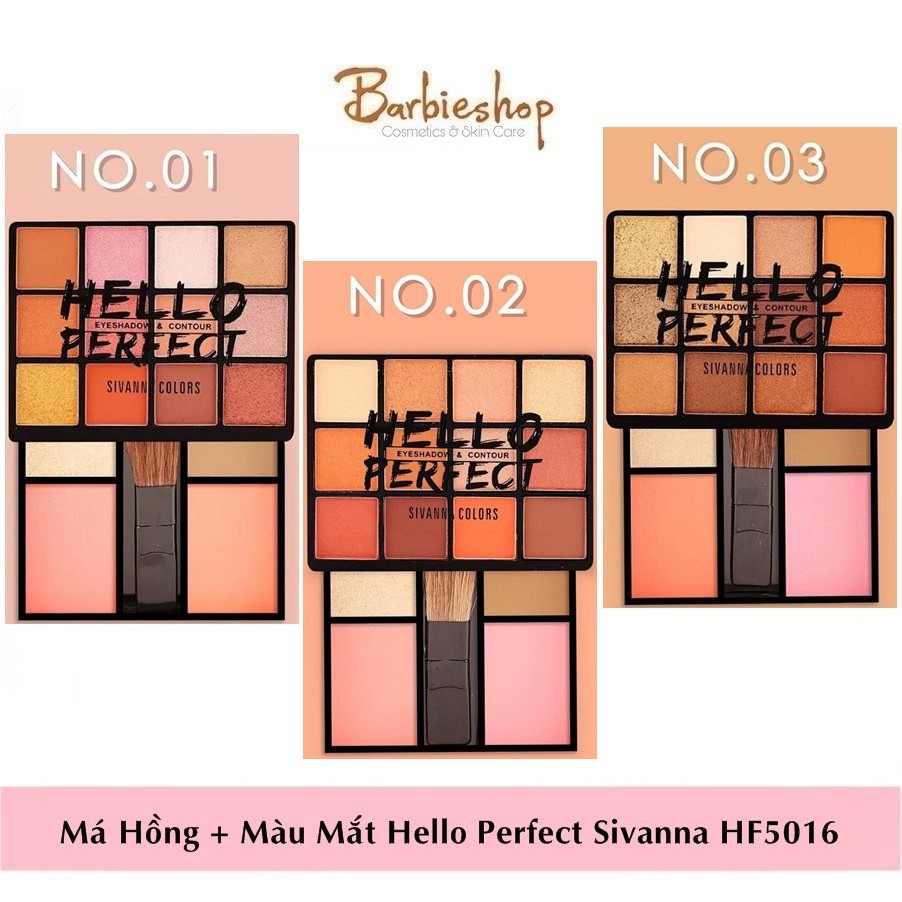 PHẤN MẮT SIVANNA COLORS HELLO PERFECT 2 TẦNG HF5016