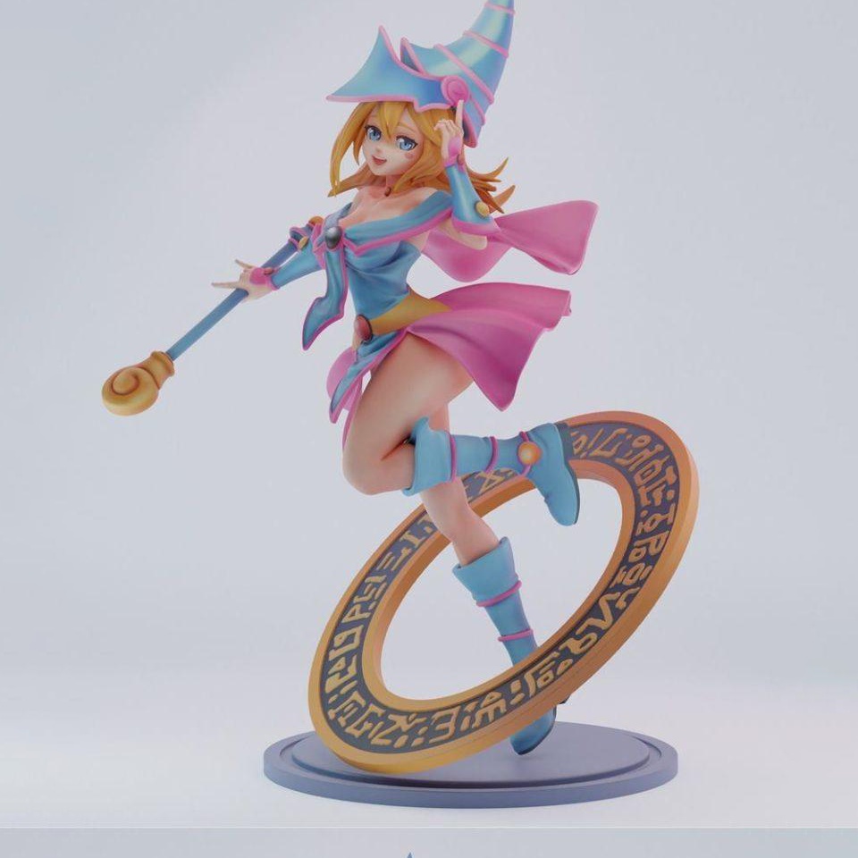 Mô Hình Dark Magician Girl Bằng Chất Liệu Nhựa Resin - Cao 20 cm