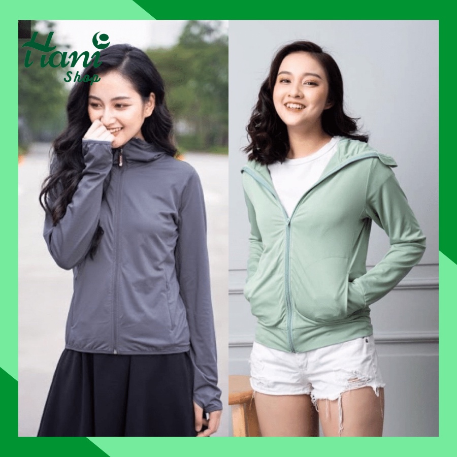Áo chống nắng 2 lớp cho nữ chất mát thấm hút mồ hôi, áo khoác che nắng,áo choàng chống nắng