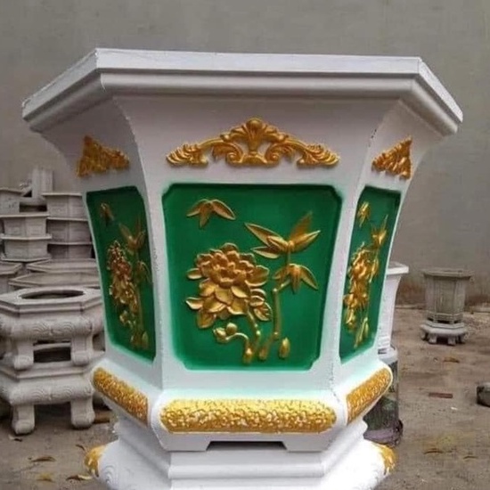 Khuôn đúc chậu cảnh lục giác 53 cao 45