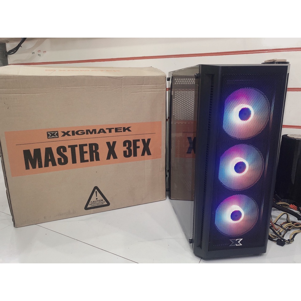 Vỏ Case(vỏ máy tính) Xigmatek Master X 3FX - 3 Fan RGB Lắp Sẵn - Mới Chính Hãng Mai Hoàng