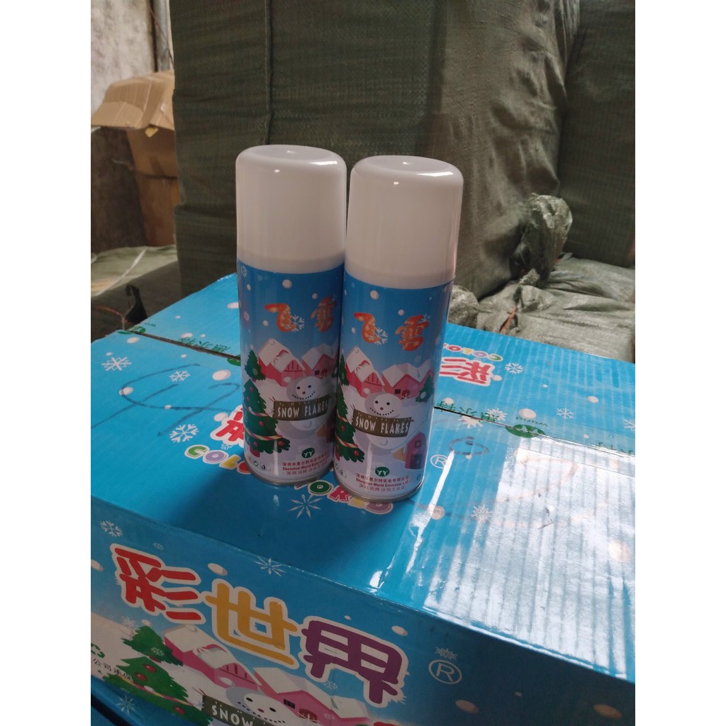 chai xịt tuyết hoặc xịt dây dùng sinh nhật, Noel, sự kiện