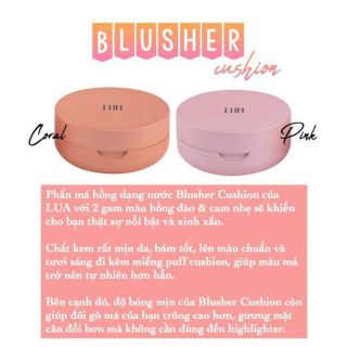 Phấn Má Hồng Hàn Quốc LUA Cusion Bluser