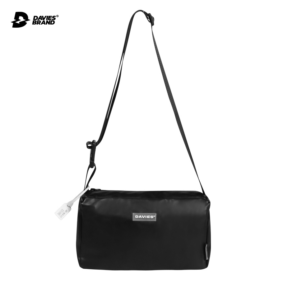 Túi đeo chéo da màu đen local brand Davies - Black Leather Over Shoulder Bag | BigBuy360 - bigbuy360.vn