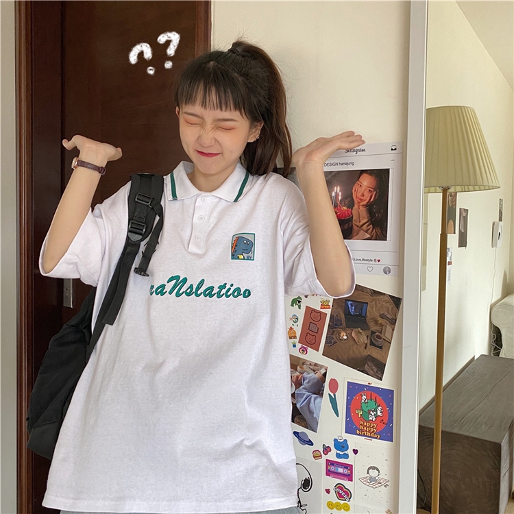 Áo Thun Polo Ngắn Tay Phong Cách Hàn Quốc Năng Động Trẻ Trung Dành Cho Nữ | BigBuy360 - bigbuy360.vn