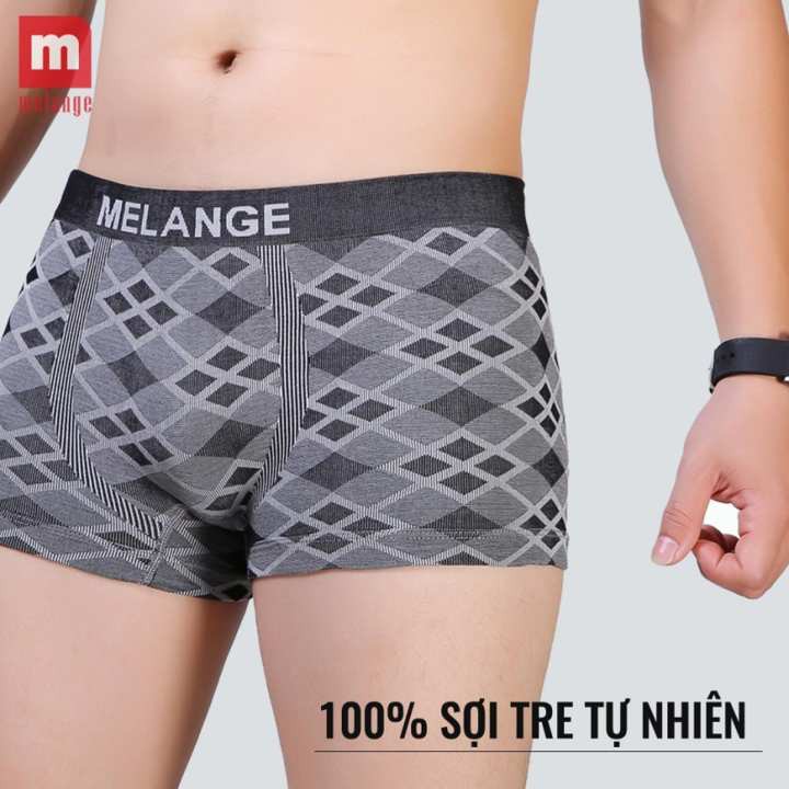 [VNXK] Quần lót Nam - SỢI TRE - KHÁNG KHUẨN - QUẦN BOXER NAM MELANGE M018