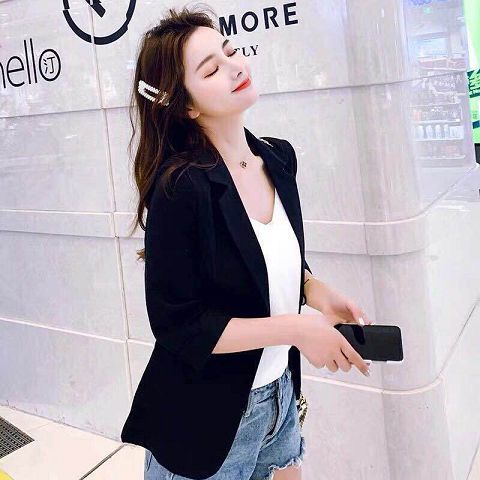 Áo Khoác Blazer Tay Lửng Thời Trang Hàn Quốc Cho Nữ | BigBuy360 - bigbuy360.vn