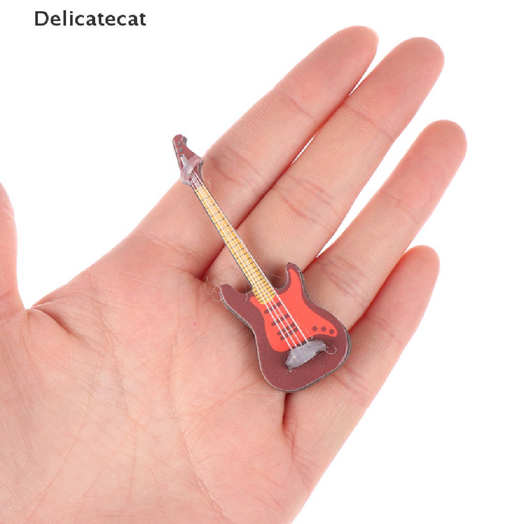 Đồ Chơi Đàn Ghita Điện Mini Tỉ Lệ 1: 12 Cho Búp Bê