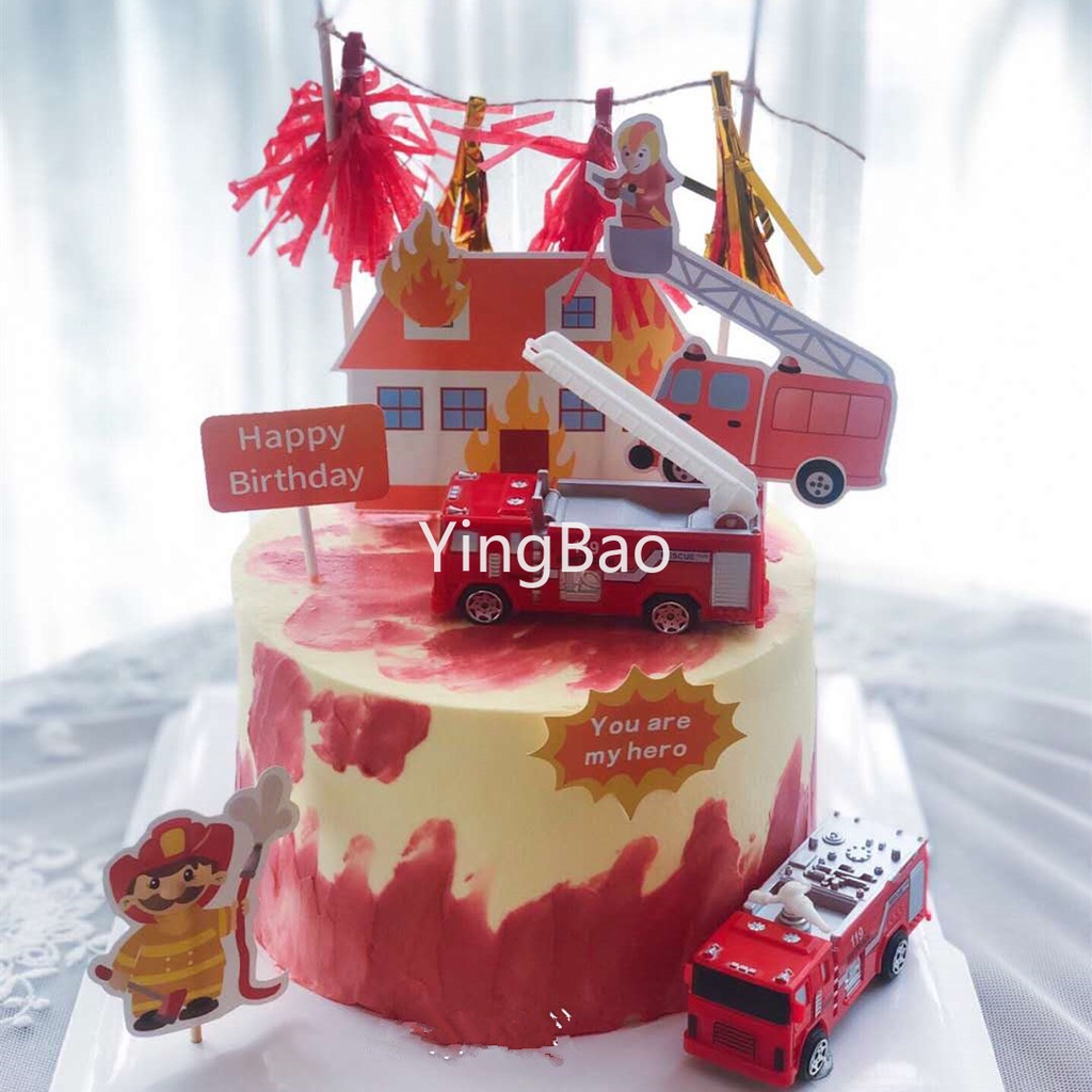 Mô Hình Xe Buýt Dùng Trang Trí Bánh Kem Sinh Nhật Độc Đáo