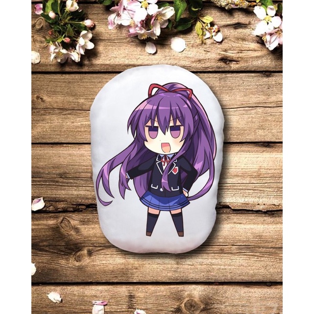 Gấu bông Tohka Date A Live 2 mặt ảnh/Gối ôm ngủ Tohka