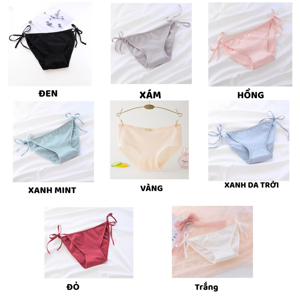 Quần Lót Nữ - Quần Lót Nữ Cotton dây rút gợi cảm sexy kháng khuẩn tôn dáng gợi cảm DAN STORE Mẫu C008