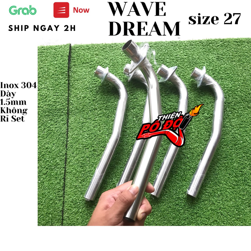 [Mã giảm giá 50% tối đa 25k THIENSHIP ] CỔ PÔ INOX 304 GẮN PÔ ZIN Wave Dream size 27