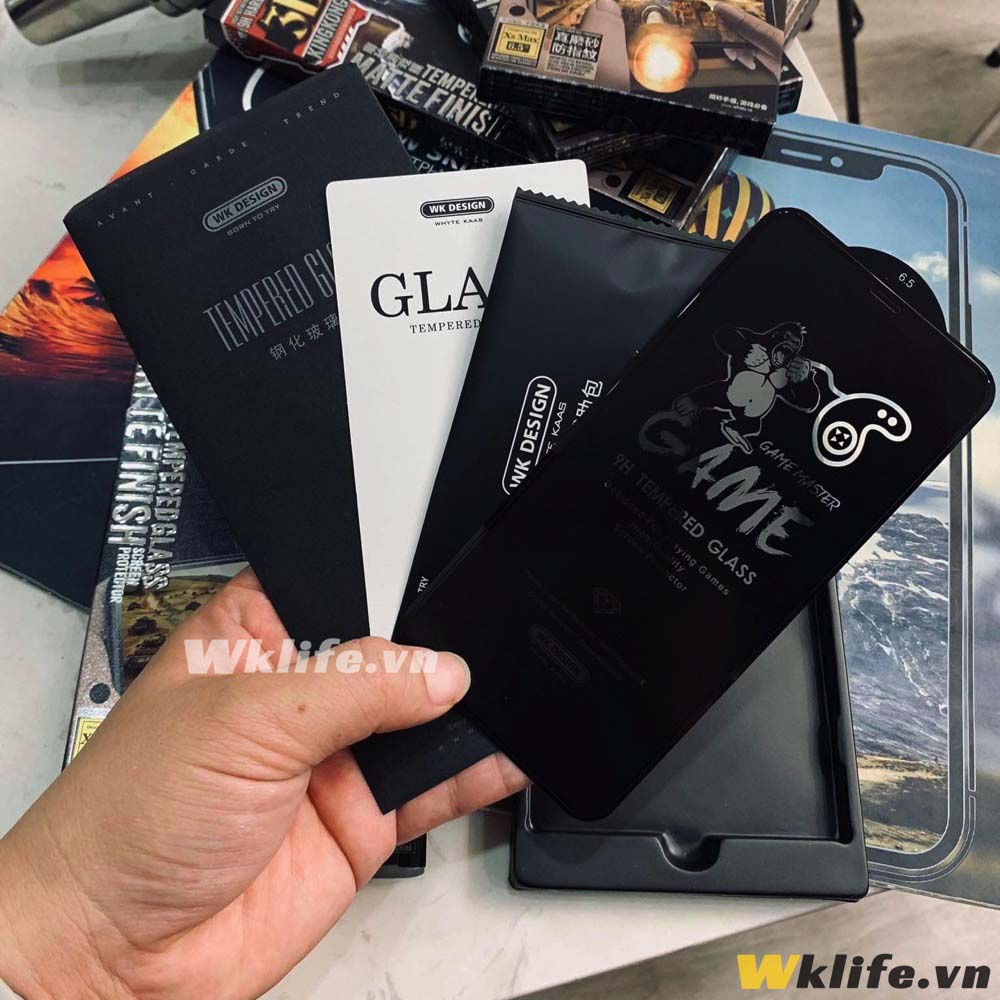 Cường Lực Nhám WK KINGKONG Chống Vân Tay Chuyên Chơi Game Cho X / Xs Max / 11 Pro Max / 12 Pro Max / 13 Pro Max