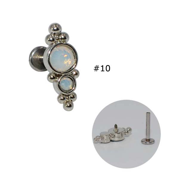Bông tai bằng inox thiết kế độc đáo 16g dành cho nữ