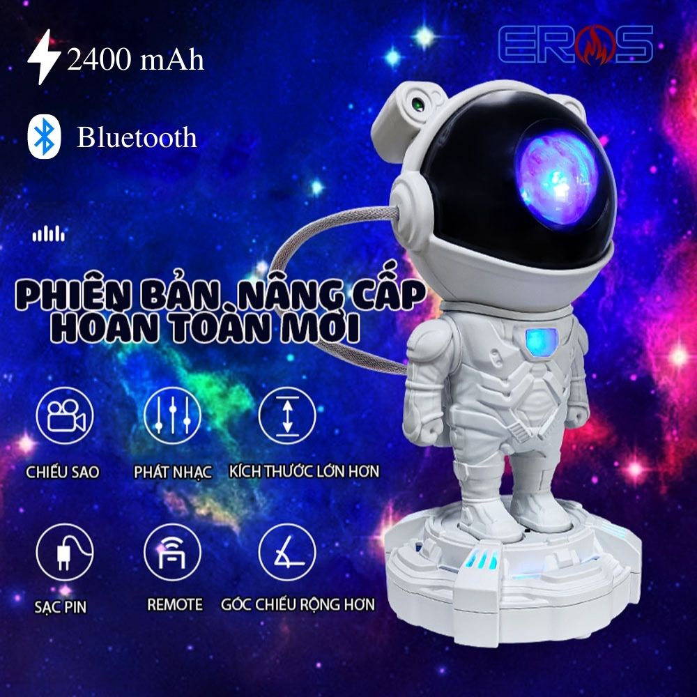 ĐÈN PHI HÀNH GIA PHIÊN BẢN MỚI CÓ BLUETOOTH VÀ SẠC PIN