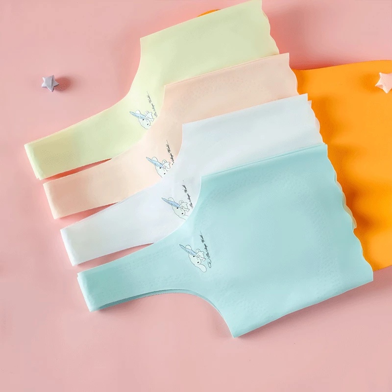 Áo Lót Thể Thao Bằng Lụa Băng Thoáng Khí Màu Sắc Kẹo Ngọt Dành Cho Bé Gái Tuổi Teen