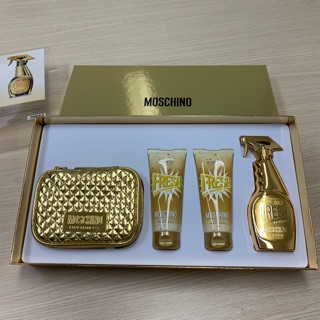 Bộ set nước hoa moschino fresh gold gồm 4 món