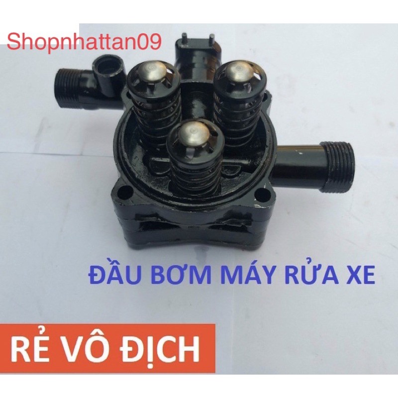 bộ đầu bơm áp lực máy rửa xe mini (không kèm rơ le điện)