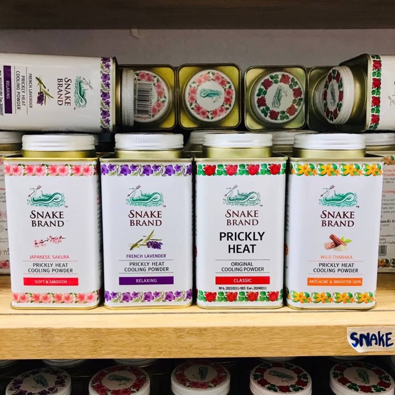 Phấn Lạnh Snake Brand Thái Lan 140g