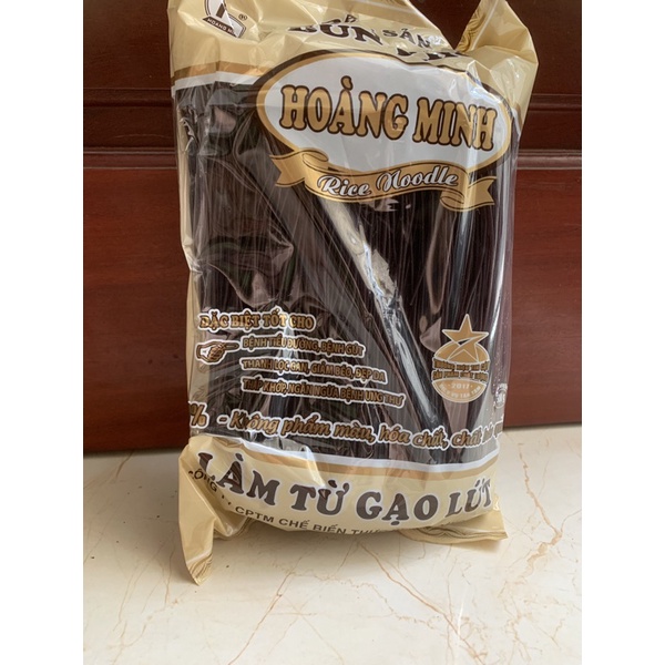 Bún gạo lứt đen Hoàng Minh dai dẻo gói 509g