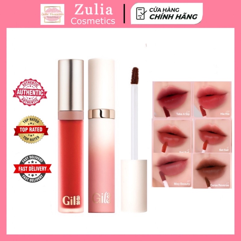 Son Gilaa Long Wear Lip Cream Chính Hãng siêu lỳ