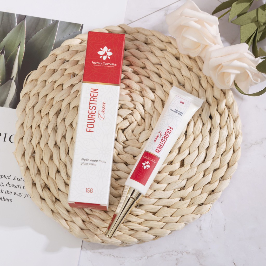 Kem Mụn Fourestren 15g  ⚡ CHÍNH HÃNG ⚡ Kem Bôi Ngăn Ngừa Mụn, Kìm Hãm Tuyến Bã, Giảm Xưng Tấy, Se Cồi Mụn | BigBuy360 - bigbuy360.vn