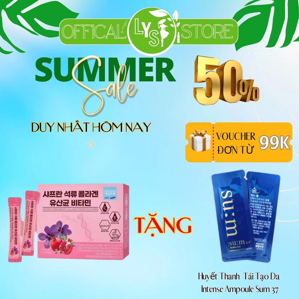 Bột Collagen Lựu Đỏ Saffron Nhụy Hoa Nghệ Tây Hàn Quốc