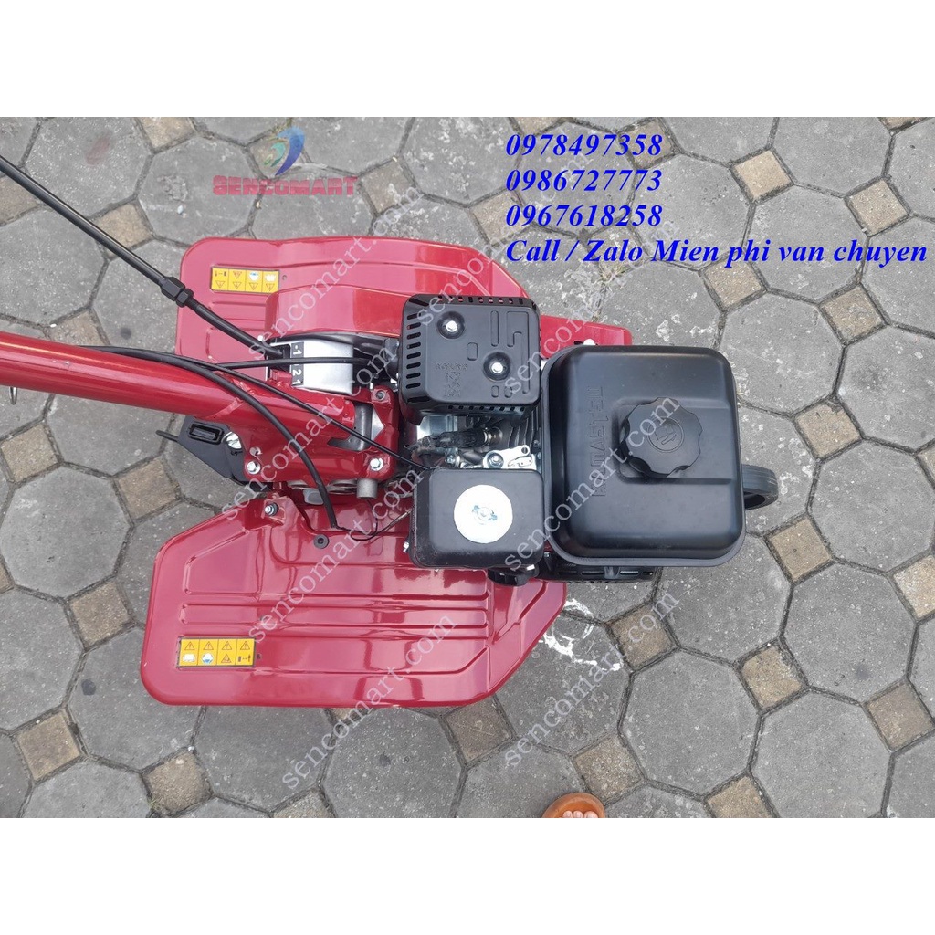 Máy xới đất chạy xăng 6,5hp có thể lắp cày bừa lên luống