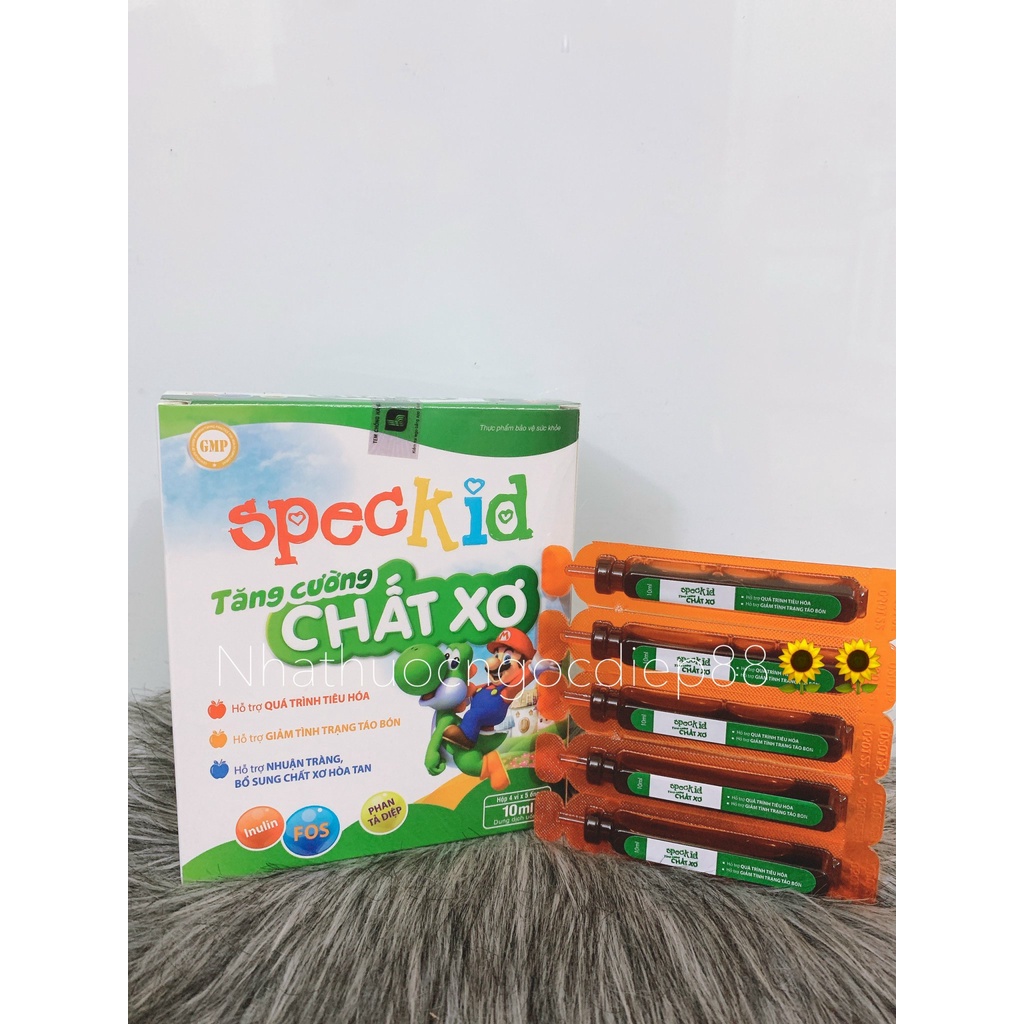 Speckid tăng cường chất xơ giảm tình trạng táo bón ( Hộp 20 ống )