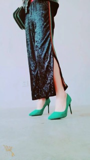 Giày cao gót da lộn